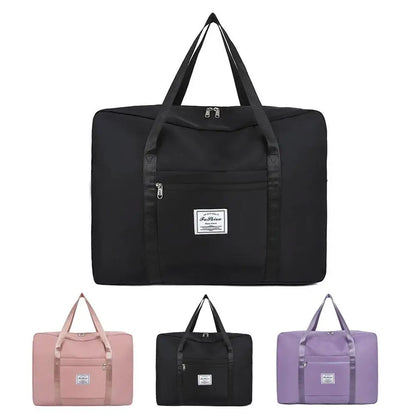 Large Capacity Folding Travel Bags Portable Moving Storage Bag Lightweight Gym Yoga Storage Shoulder Bag For Women Men