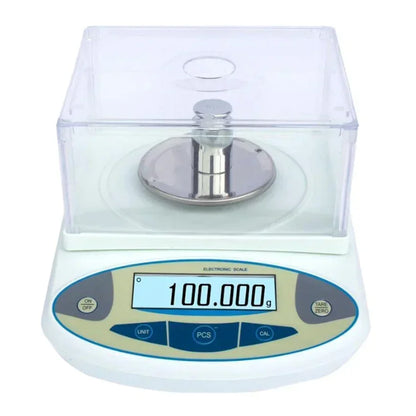500gx0.001g Electronic Balance Scale with Windshield High Precision Laboratory Solid Analytical Digital Precision Balance Scale
