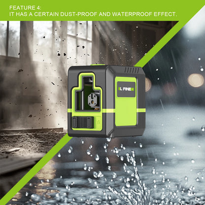 Nível laser autonivelante LFine 360° – Ferramenta de alinhamento profissional de linha dupla