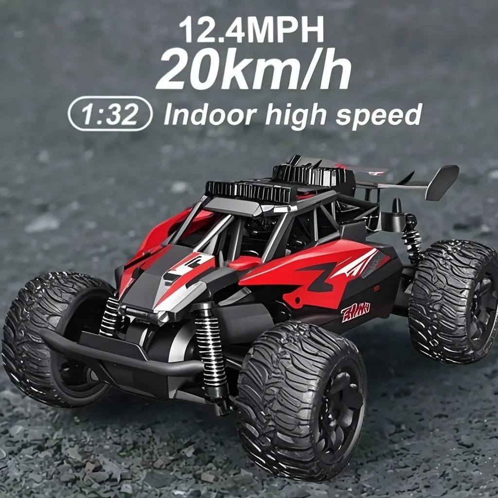 Off-road toy car with remote control, 2.4GHz remote-controlled toy car, cool body design and safety features, children's toy car