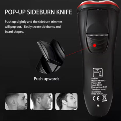 Electric Shaver for men's electric shaver Smart razor for Beard timmer IPX7 waterproof Wet And Dry shaving machine Men Shaver