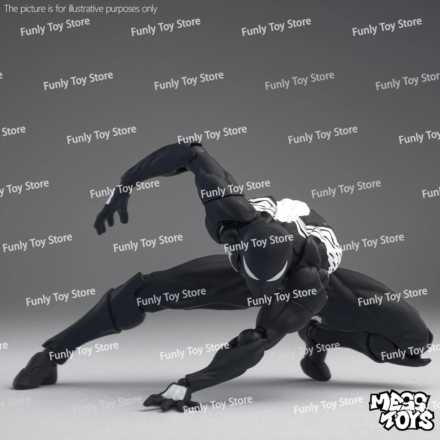 In Stock Mess Toys Spider Man Symbiote Spiderman Messtoys Black Suit Neighbor Scarlet Spider Anime Action Figure Gifts Toys