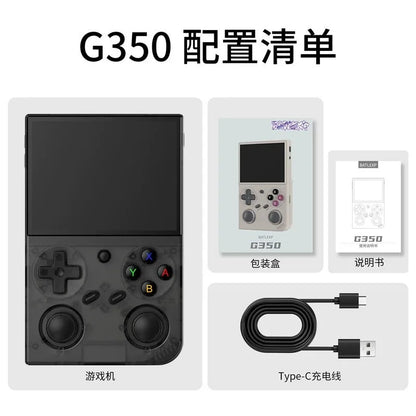 BATLEXP G350 Handheld Game Console 3.5'' IPS Screen Dual Joystick Vibration Motor Retro Portable Video Game Player Linux System