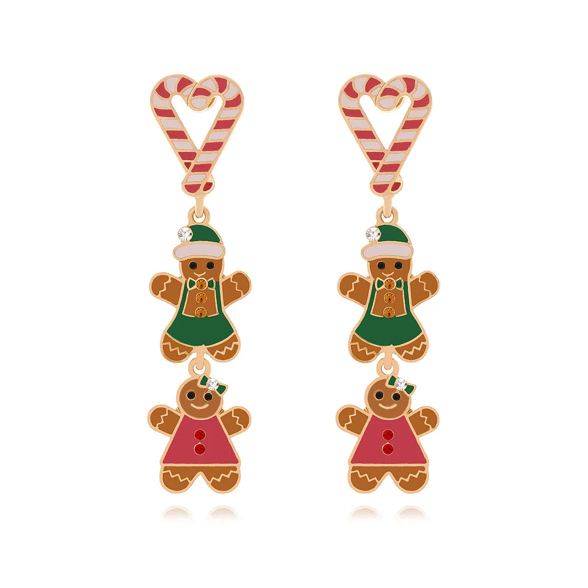 Christmas Jewelry Rhinestones Elk Earrings Christmas tree Drop Earrings for Woman Xmas Accessories Ear Studs Gifts