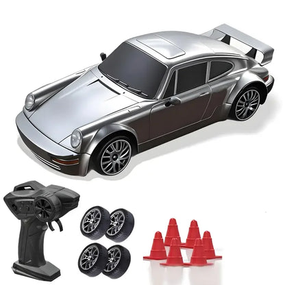 New RC Drift Car 4WD 1:24 Remote Control Car with LED Lights 2.4Ghz 20KM/H RC Car Extra Drifting Tires Racing Sport Vehicle Toys