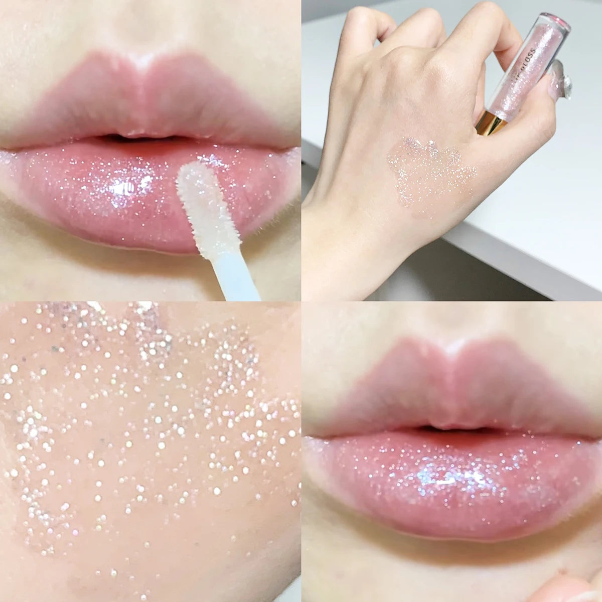 Hydrating Plump & Sparkling Lip Gloss – Water-Glossy Mirror Lip Glaze for Luscious Lips