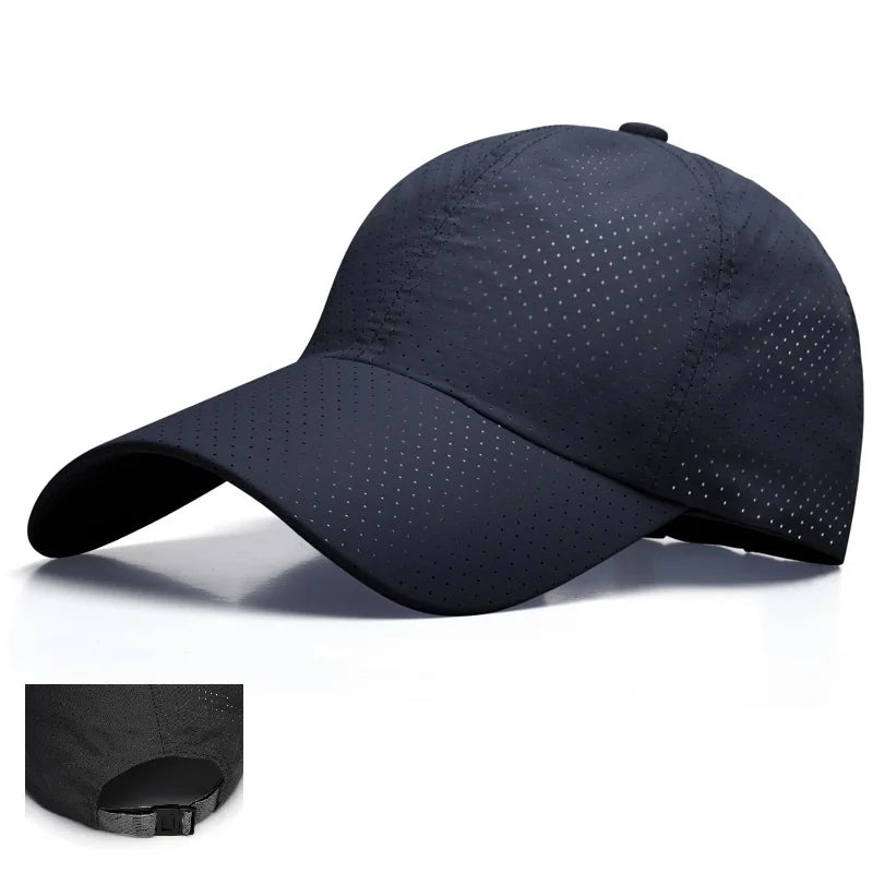 Running Hat Mesh Sports Cap Lightweight Quick Drying Runner Cap for Men Wom