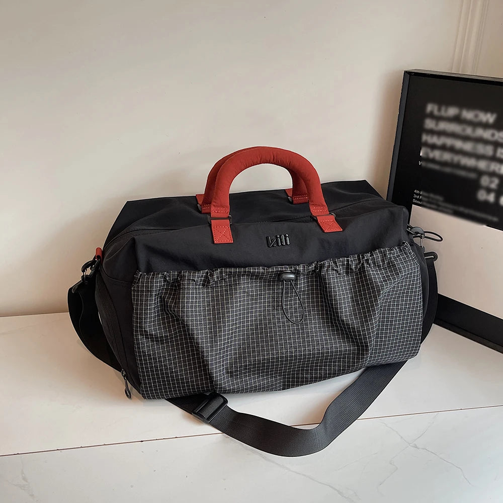 Large Capacity Travel Bag, Lightweight Short-Distance Boarding Bag, Dry and Wet Separation, Crossbody Fitness Bag, Luggage Bag