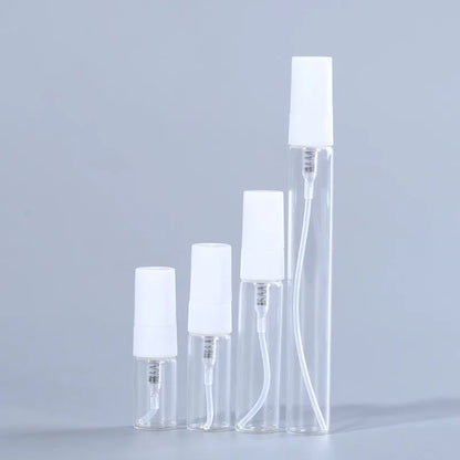 50pcs 100ml 2ML- 10ML Mini Clear Plastic Spray Bottle Empty Perfume Atomizer Sample Bottles for Travel Essential Perfume Liquid