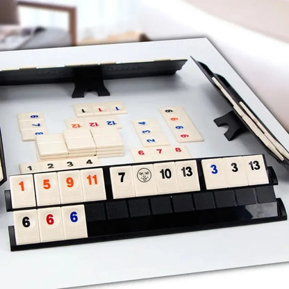 Fast Moving Rummy Tile Classic Board Game 2-4 People Israel Mahjong Digital Game Hotest Party Game Portable