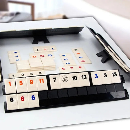 Fast Moving Rummy Tile Classic Board Game 2-4 People Israel Mahjong Digital Game Hotest Party Game Portable