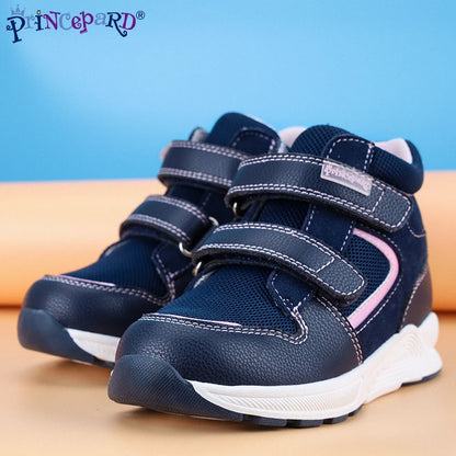 Princepard Children Orthopedic Sneakers for Flatfeet Ankle Support Kids Sport Running Shoes with Insole Corrective Boys Girls