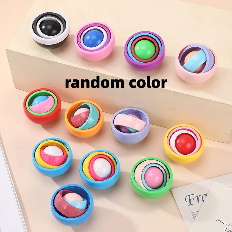 Fidget Toys Kids Spinner Gyro Ball Infinite Flip Decompression Sensory Toy ADHD Autism Stress Relief Toys Party Favors Gift