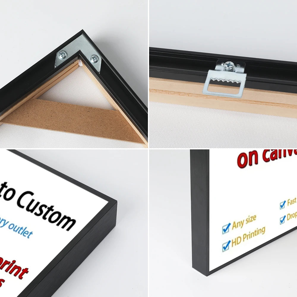 YWDECOR Custom Painting Canvas HD Print Customized Your Picture Personalized Wall Art Poster Photos for Living Room Home Decor