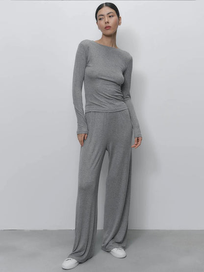 Hirsionsan Modal Soft Loose Sets Women Casual Three Pieces Long Sleeve Cardigan & High Waist Pants & Vest Outfits Tracksuit 2025