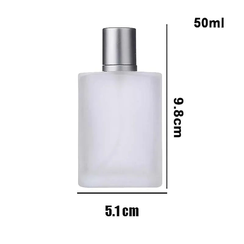 30ML/50ML Frosted Glass Empty Spray Bottle Perfume Atomizer, Refillable Fine Mist Spray Empty Perfume Bott