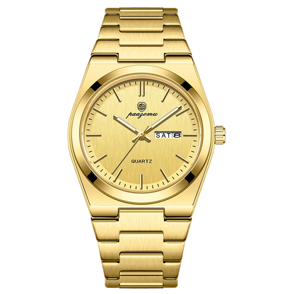 POEDAGAR Men's Sport Quartz Watch Stainless Steel Luminous Waterproof + Box