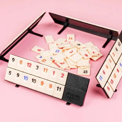 Fast Moving Rummy Tile Classic Board Game 2-4 People Israel Mahjong Digital Game Hotest Party Game Portable