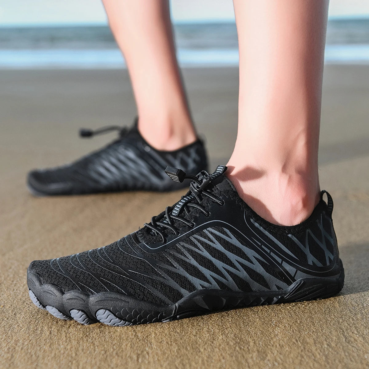 Oiaano Wide Toe Man Barefoot Black Shoes Woman Sports Sneaker Unisex Water Booties Male Aqua Beach Soft Sole Light Breathable
