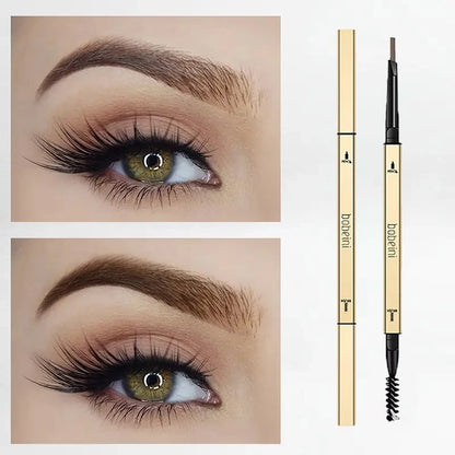 Dual-Ended Waterproof Eyebrow Pencil – Ultra-Fine Tip for Natural, Long-Lasting Brows
