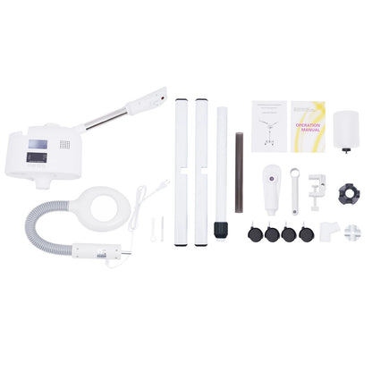 3-in-1 Facial Steamer with Hot & Cold Nozzle, LED Magnifying Lamp SPA Beauty Salon