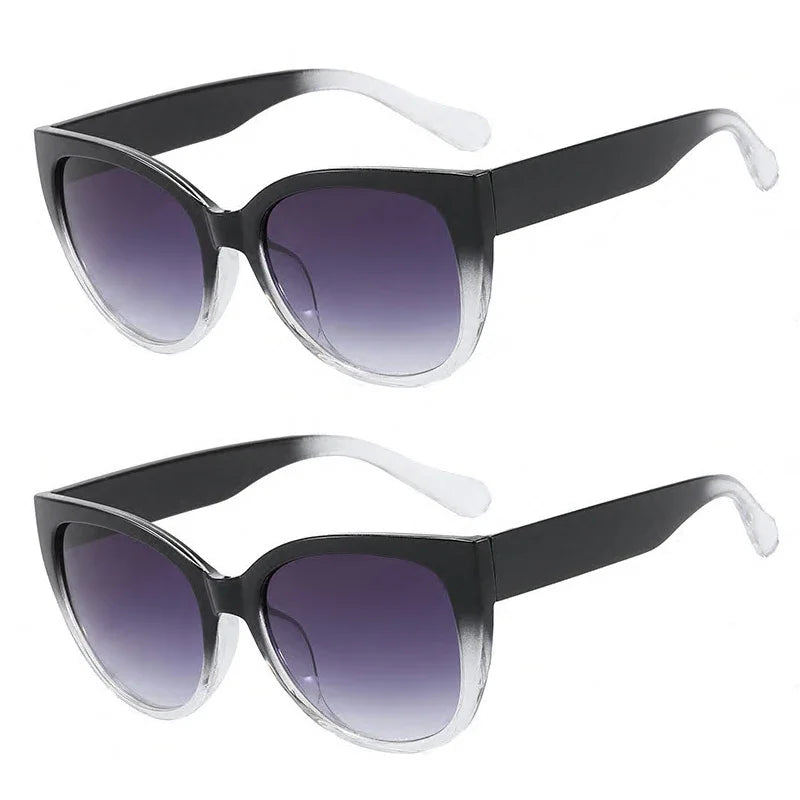 Fashion Cat Eye Sunglasses Women Gradient Color UV400 Designer Popular Shades