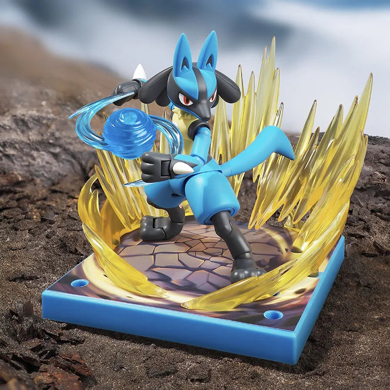 Original Blokees Pokemon Pikachu Scyther Snorlax Lucario Charizard Greninja Meowscarada Ceruledge Building Blocks Anime Doll Toy