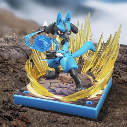 Original Blokees Pokemon Pikachu Scyther Snorlax Lucario Charizard Greninja Meowscarada Ceruledge Building Blocks Anime Doll Toy