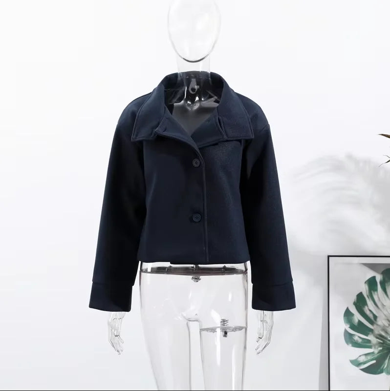 Fashion Loose Women's Trench Coat Stand Collar Batwing Sleeve Oversized Long Coats 2025 New Autumn Casual Street Chic Outwear