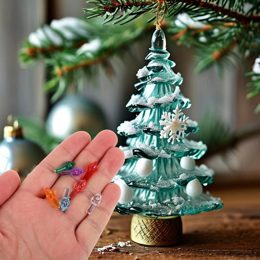 103Pcs Ceramic Tree Replacement Lights Multicolored Large Twist Bulbs Plastic Accessories DIY Christmas Decoration