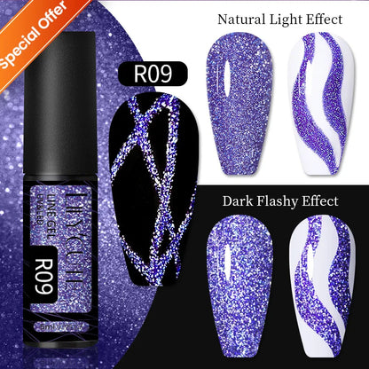 LILYCUTE 7ml Glitter Gel Nail Polish – Shimmering Sequins for Sparkling Manicures