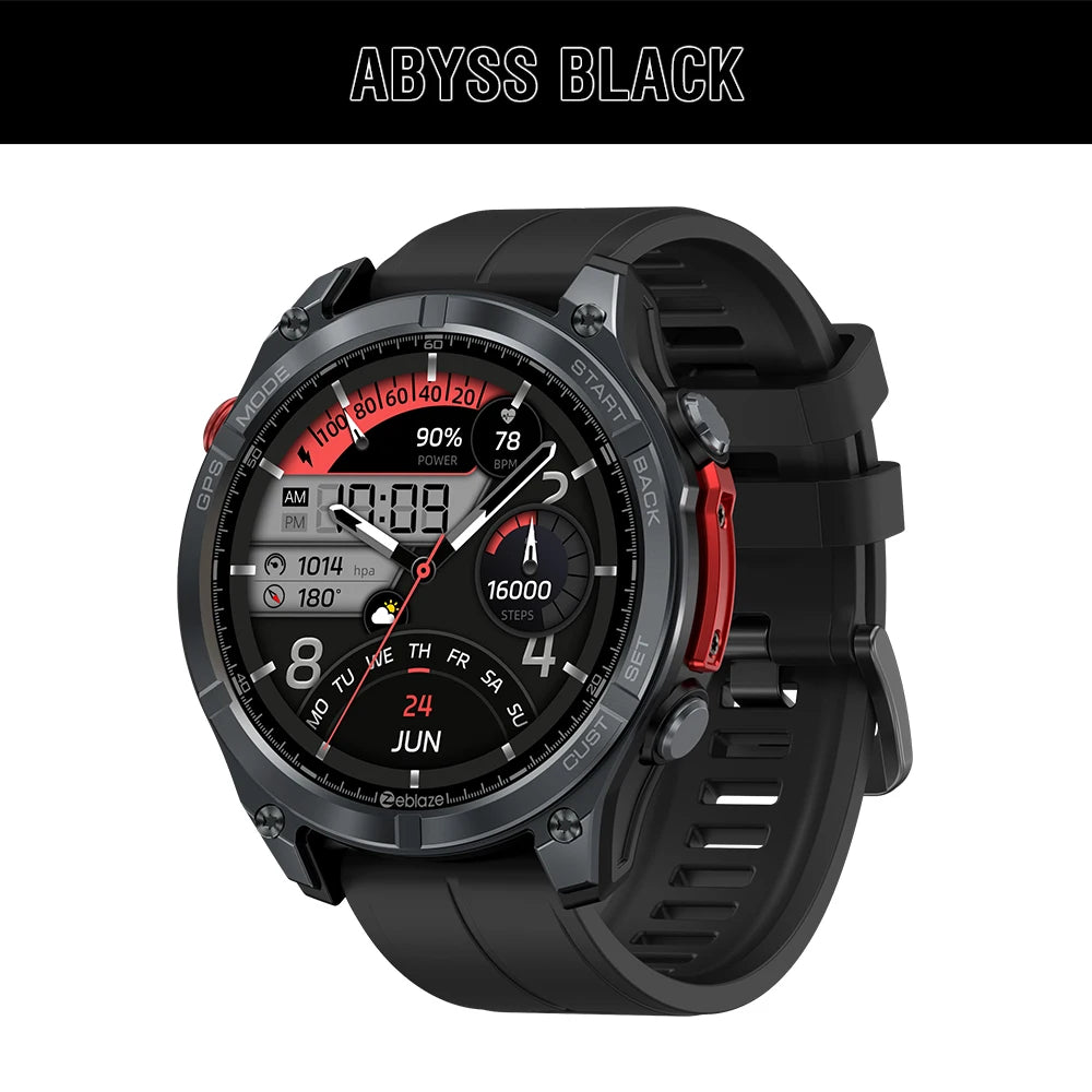 NEW 2025 Zeblaze Stratos 4 GPS Smartwatch 1.43" AMOLED Compass Voice Call