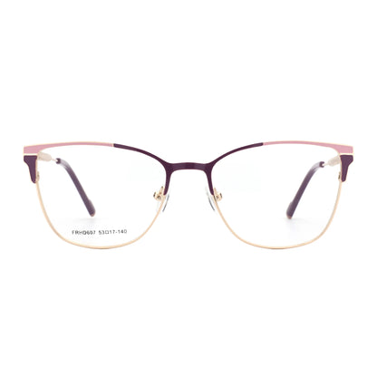 ZENOTTIC (M Size) 2025 Trend Butterfly Prescription Glasses Woman Metal Optical Eyeglasses for Anti Blue Light Photochromic