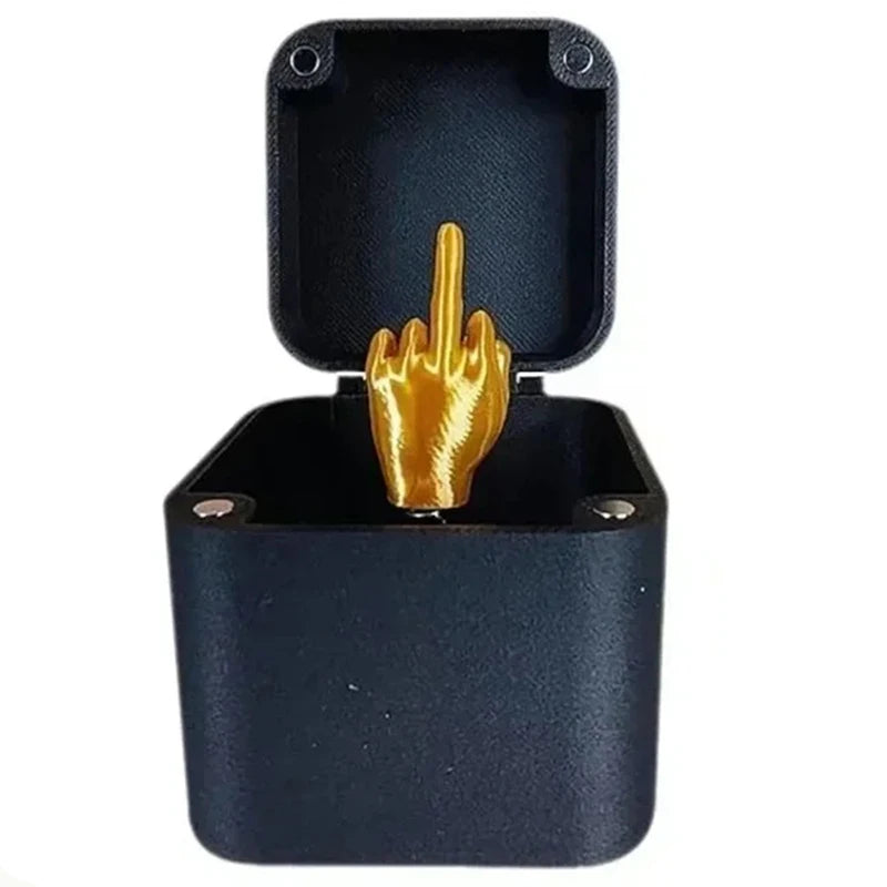 Middle Finger In A Box Out Of The Box Pop-up Middle Finger Gift Box Christmas Gift Boxs Novelty Creative Decor Gifts For Men Kid