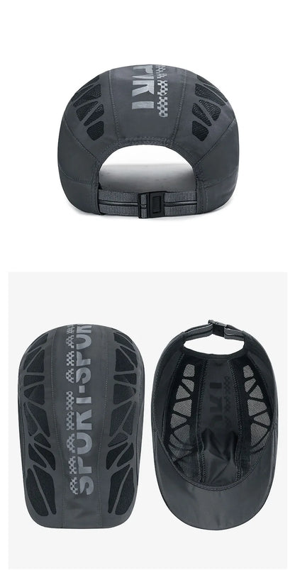 Running Hat Mesh Sports Cap Lightweight Quick Drying Runner Cap for Men Wom