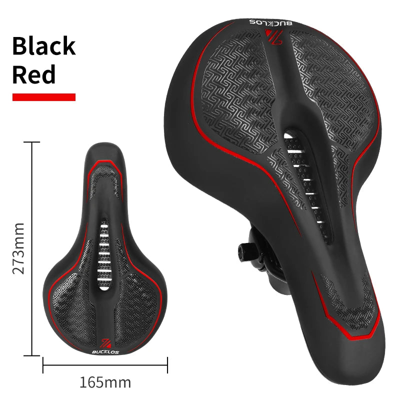 BUCKLOS MTB Shock-Absorption Saddle Soft Ergonomic Bicycle Saddle Waterproof Comfortable Mountain Bike Saddle Bicycle Parts