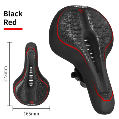 BUCKLOS MTB Shock-Absorption Saddle Soft Ergonomic Bicycle Saddle Waterproof Comfortable Mountain Bike Saddle Bicycle Parts