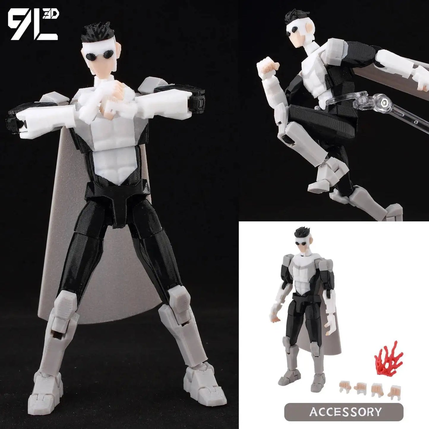 9L3D Lucky 13 Invincible Boy Conquer Omni Action Figure 3D Printed Anime Model Multi-Jointed Poseable Collectible Toy Gift Fan