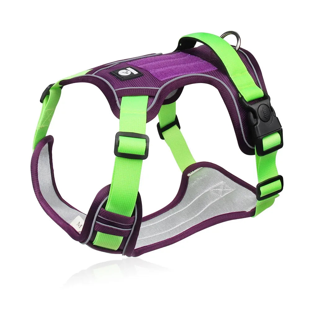 Reflective Tactical Dog Harness – 1680D Waterproof Oxford Cloth for Medium to Large Breeds