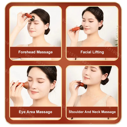 Electric Bian Stone Hot Compress Massager for Face & Body SPA Anti-Wrinkle Lifting