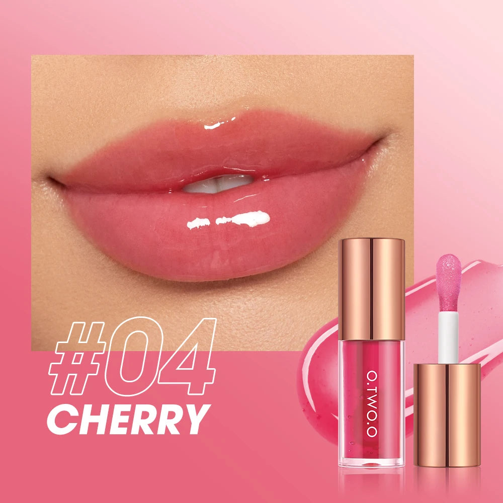 O-two-O Lip Oil Gloss – Plumping, Moisturizing, Non-Sticky Water Gloss & Tint Balm