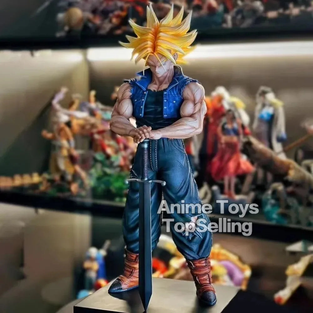25cm/9.84in Anime Dragon Ball Z Figure Trunks Action Figures Pvc Statue Collection Model Toys for Children Gifts