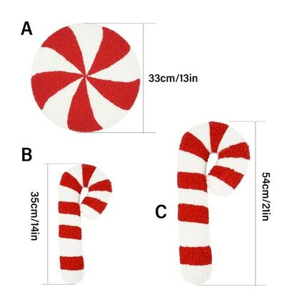 Christmas Candy Plushie Pillow Cushion for Comfortable Support and Seasonal Cheer Creative Christmas Decoration