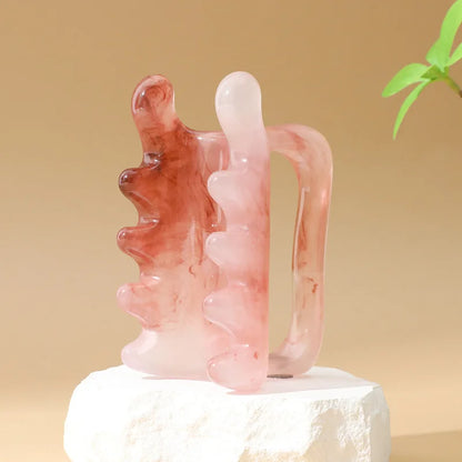 Resin Double-Push SPA Massager Tool for Spine, Waist & Shoulder Fatigue Relief