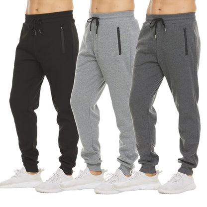 2024 new Sweatpants Streetwear Trousers Men Pants Solid color Drawstring Zipper Pockets Cargo Pants Men Overalls Running pants
