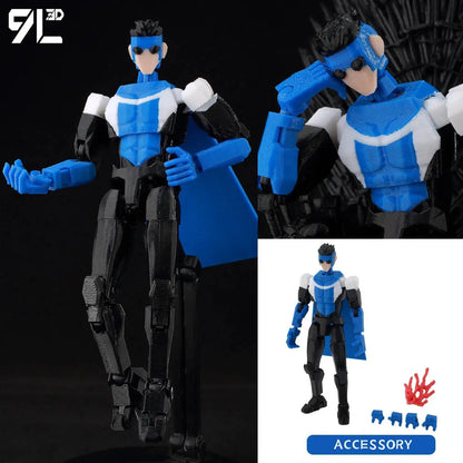 9L3D Lucky 13 Invincible Boy Conquer Omni Action Figure 3D Printed Anime Model Multi-Jointed Poseable Collectible Toy Gift Fan