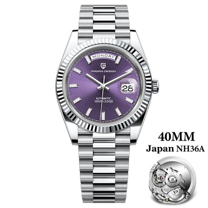 PAGANI DESIGN 2025 Rose Gold DD40 Men's Automatic NH36A Mechanical Watch