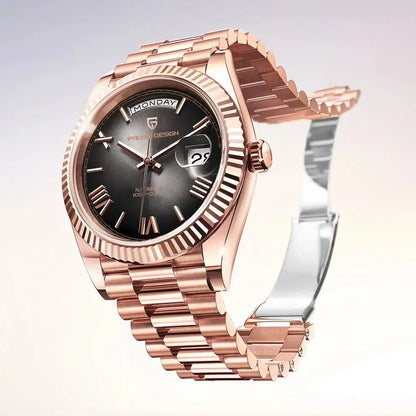PAGANI DESIGN 2025 Rose Gold DD40 Men's Automatic NH36A Mechanical Watch