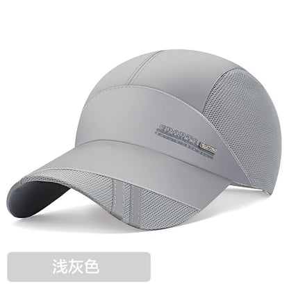 Running Hat Mesh Sports Cap Lightweight Quick Drying Runner Cap for Men Wom