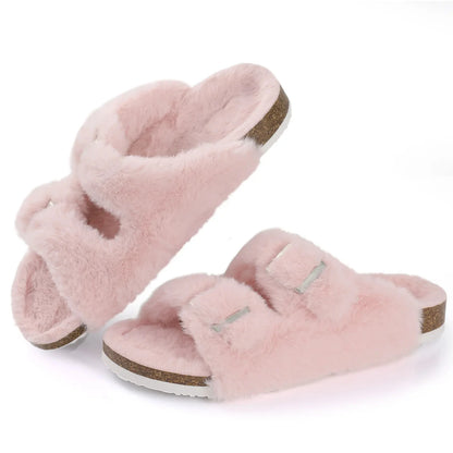 Bebealy Fashion Suede Clogs Slippers Women Clogs Slippers Cork Footbed Women Mules Nonslip Beach Sandals With Arch Support Slide